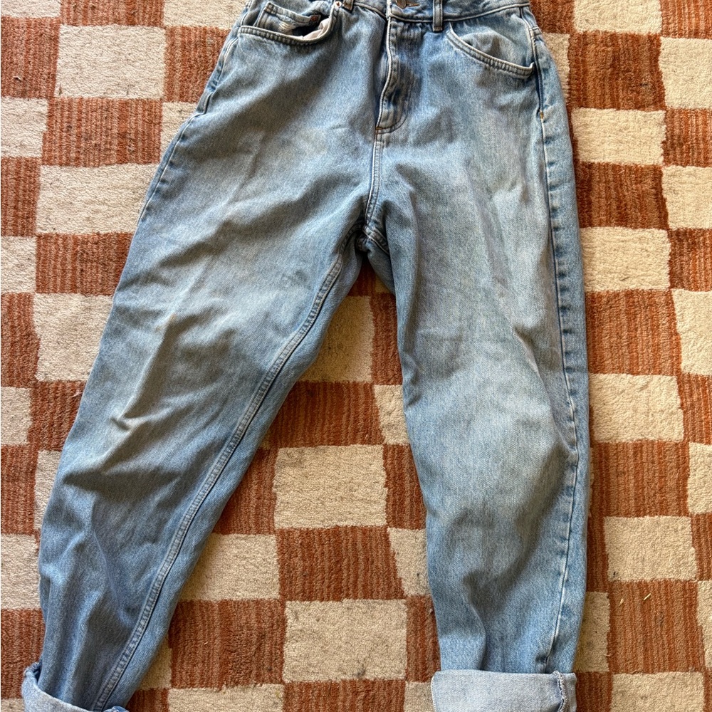ASOS Petite Light Blue Boyfriend Jeans